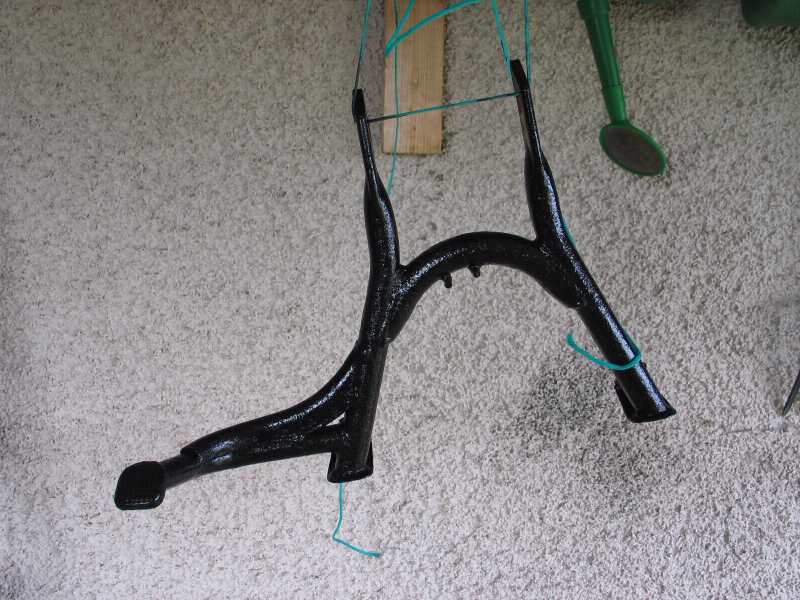 The centerstand dries