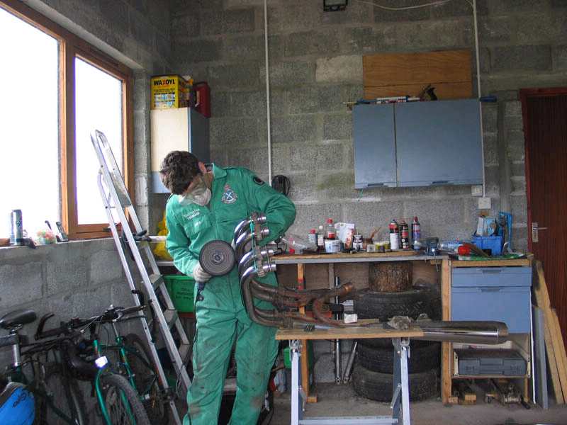 Polishing the exhaust